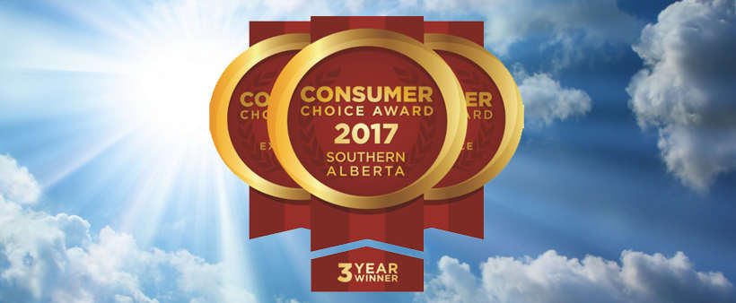 Calgary and Southern Alberta Consumer Choice Winner badges