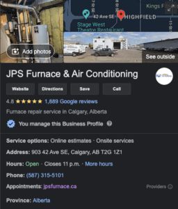 Calgary Furnace & AC Company Reviews
