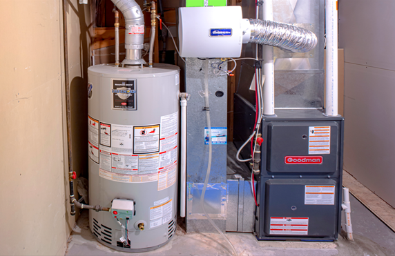 Furnace Maintenance in a home.